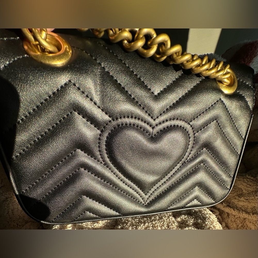 🎸GUCCI🎸🔥NWOT🔥Authentic Marmont Mini Matelassé Shoulder Bag - Picture 16 of 16